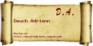Deuch Adrienn névjegykártya
